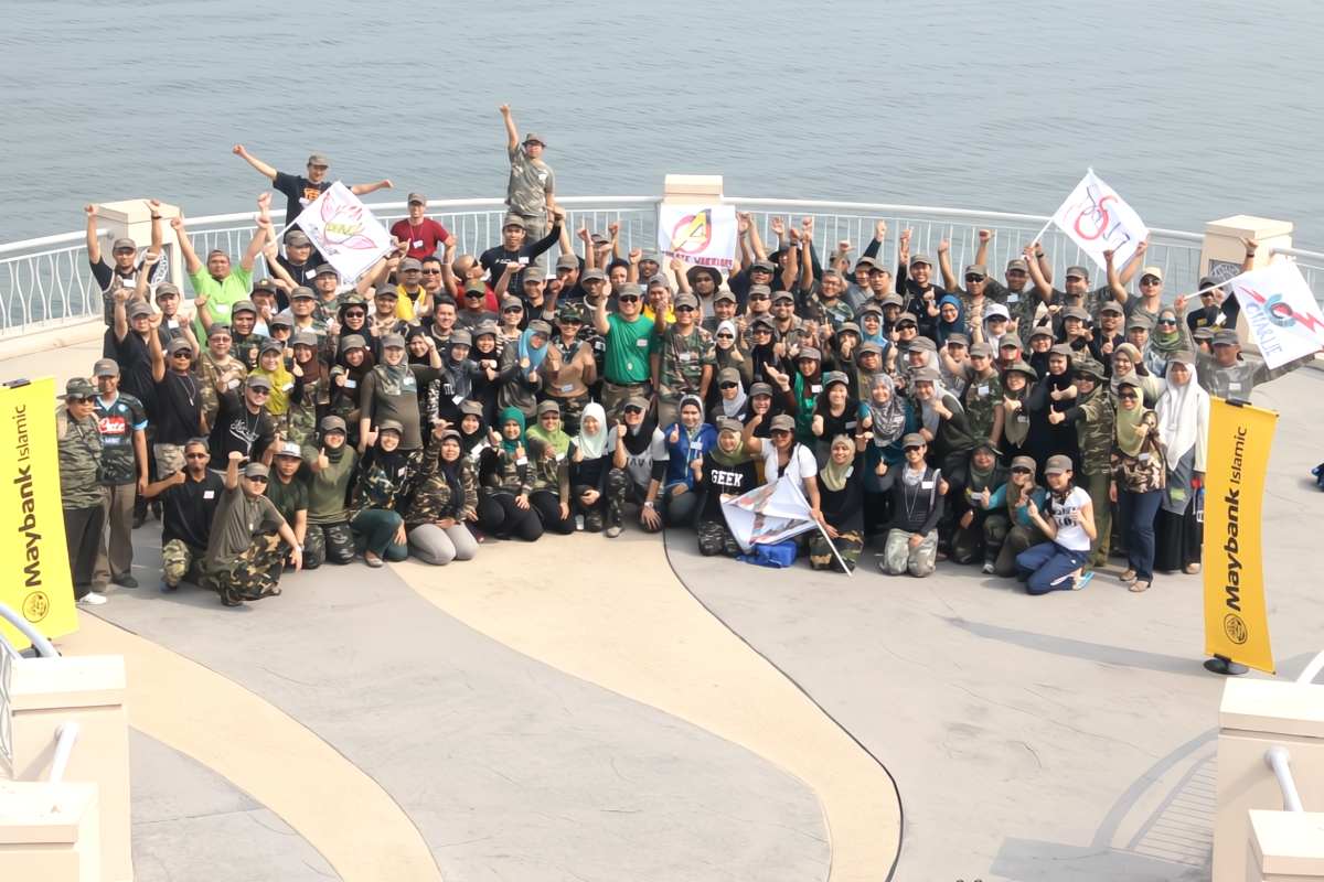 Dragon boat team building for Maybank Islamic Putrajaya lake Malaysia
