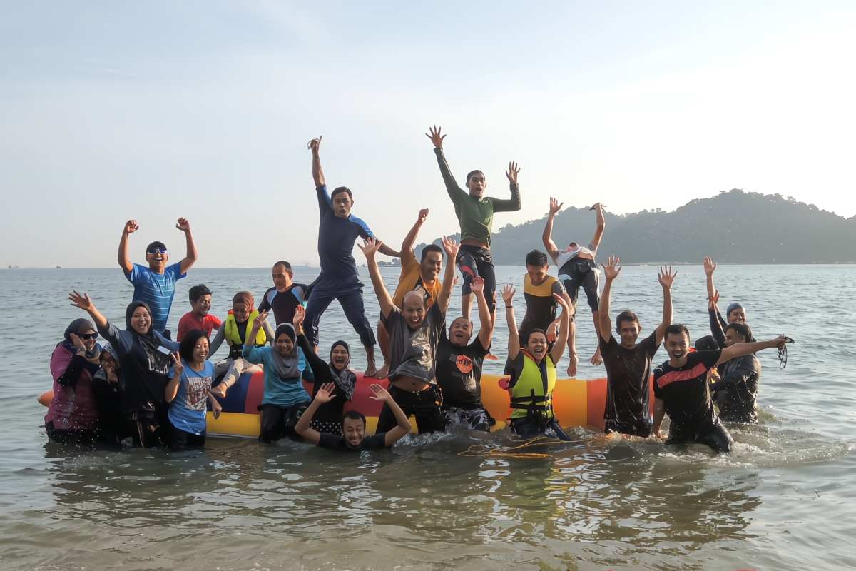 Team Building for Twin Tower Fitness Center in Teluk Batik Perak Malaysia