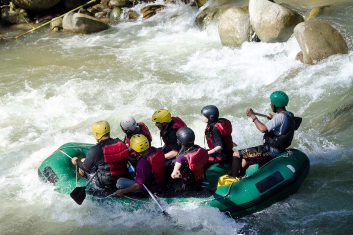White water rafting in Gopeng Perak Malaysia